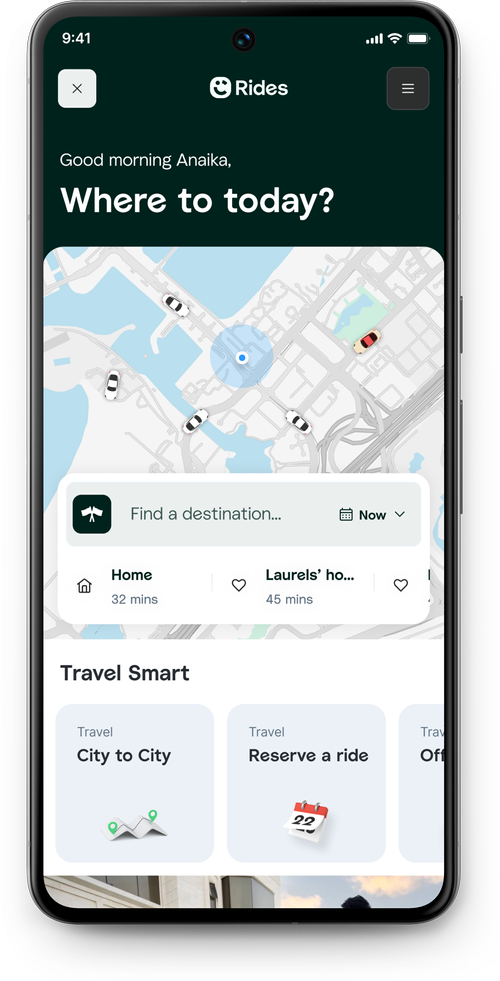 Travel suggestions surfaced from real usage patterns