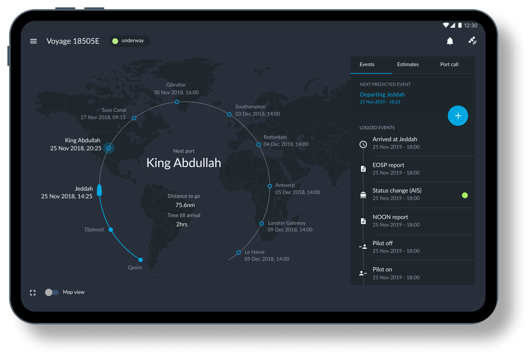OpenOcean voyage reporting platform